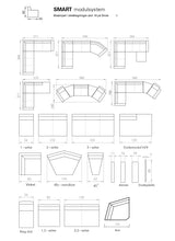 Load image into Gallery viewer, Modular sofa | Smart Series from FR Supply | Flame retardant